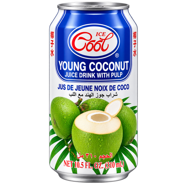 Ice Cool Young Coconut Juice With Pulp 椰子水 [BCRS]