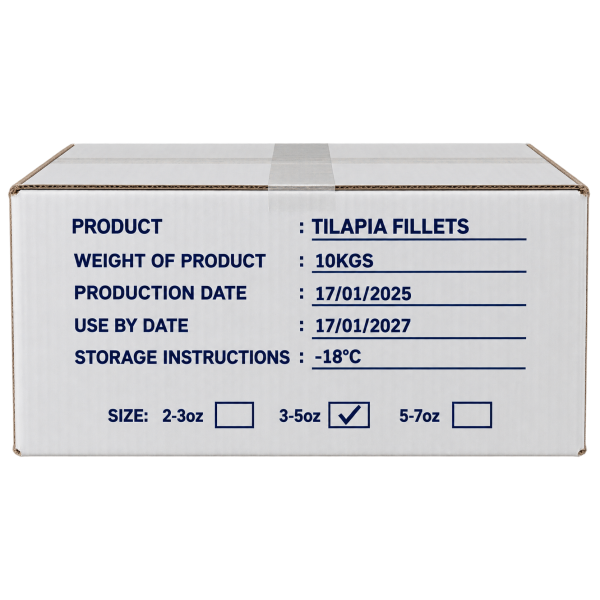 Tilapia Fish Fillet (Skinless) 3–5oz 罗非鱼柳