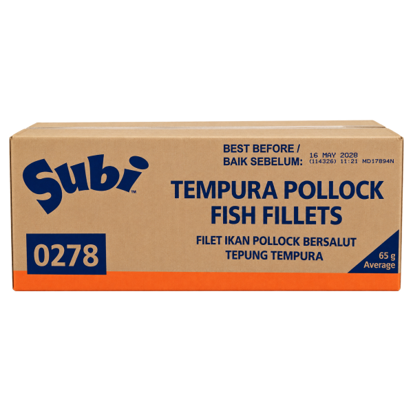 Subi Tempura Pollock Fish Fillet 65g 天妇罗狭鳕鱼柳