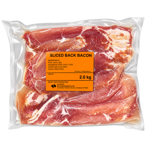 Sliced Pork Back Bacon 背肉培根片