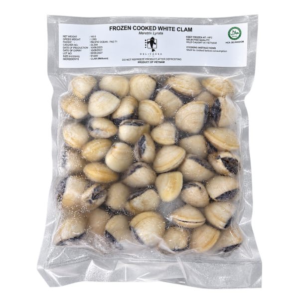 Cooked White Clams 40/60 蛤蜊