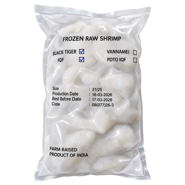 PD Tiger Prawn 21–25 整只去壳老虎虾