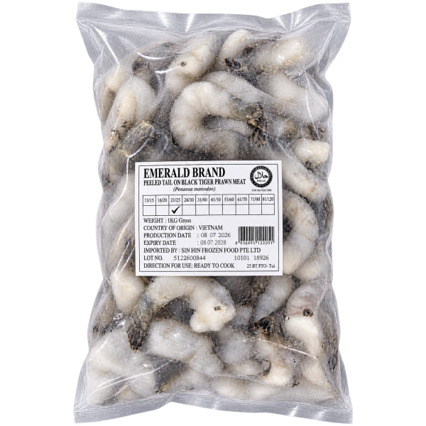 PTO Tiger Prawn 21–25 老虎虾剩尾巴